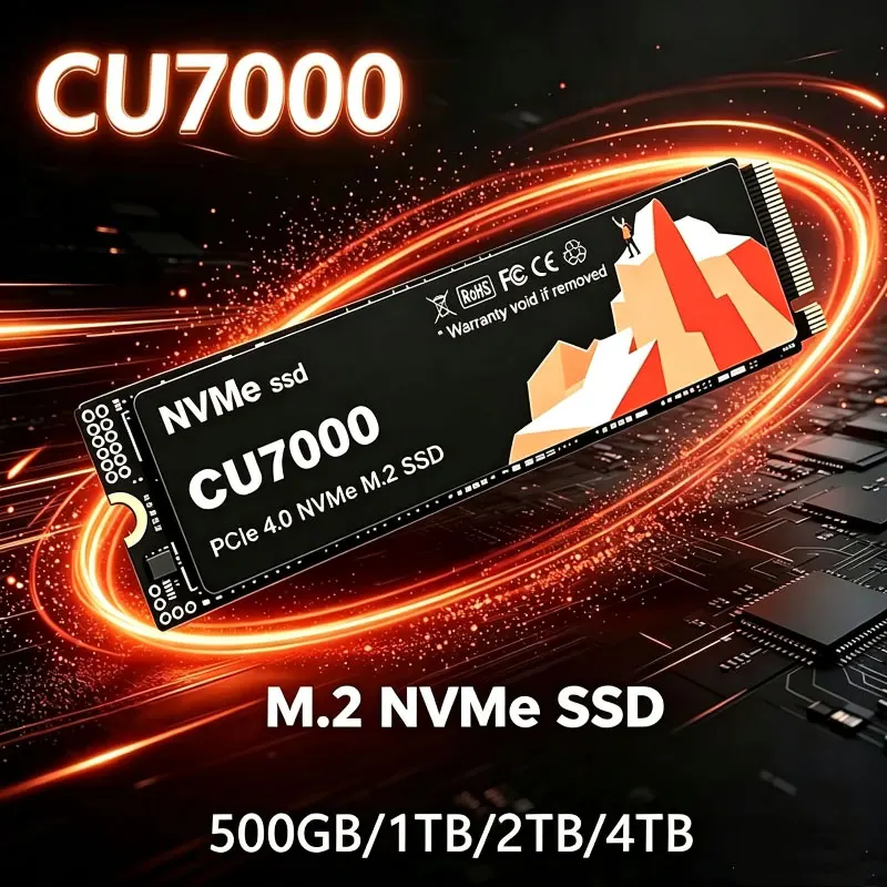 New SSD NVMe M.2 2280 4TB 2TB 1TB SSD Internal Solid State Hard Disk SSD M2 PCIe 4.0x4 Drive for PS5 Laptop PC