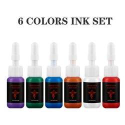 Pigmentos de tinta de tatuaje para maquillaje permanente, pintura para máquina de tatuaje, todo para pintura permanente, Kit de suministros de tatuaje de tinta negra, arte corporal