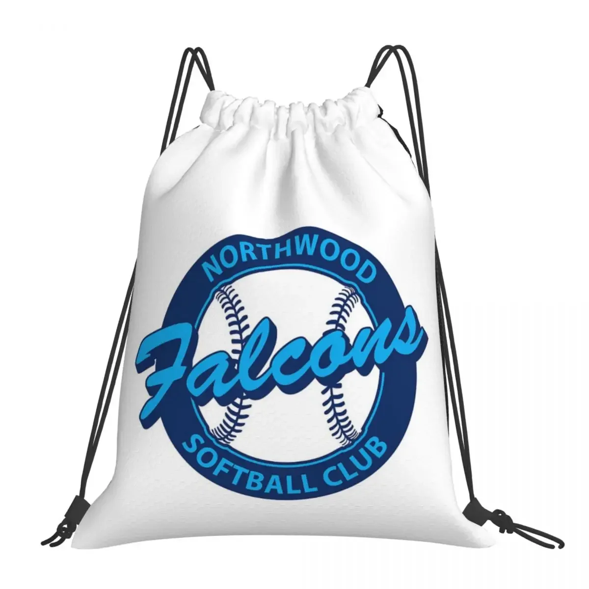 Northwood Falcons plecak z Logo klubu Softball przenośny torby ze sznurkiem zestaw sznurków kieszonkowa torba sportowa dla studentów podróży