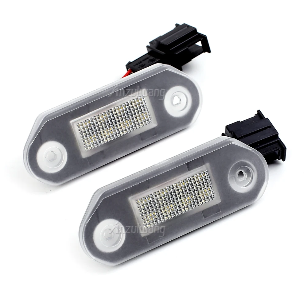 1 paar LED Auto Kentekenverlichting Lampen Voor VW Golf MK3 voor Skoda Octavia I Auto Verlichting Kentekenplaat onderdelen