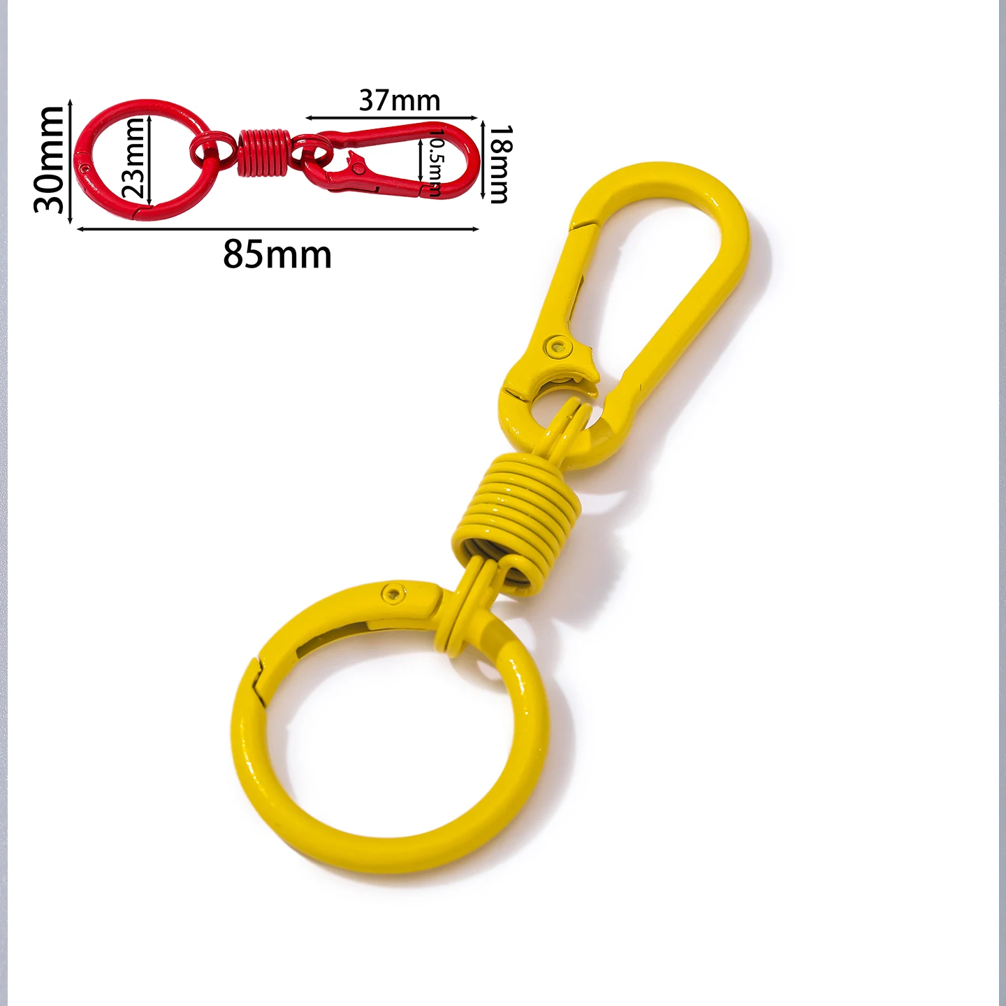 2pc Kawaii Candy Color Keychain, Cute Macaron Key Ring Holder, Bag Charm Pendant Purse Jewelry Accessories Gift for Girls