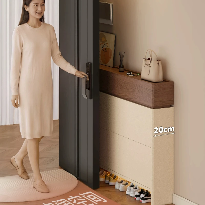 Adjustable Drawers Shoe Cabinet Rack Style Oak Living Room Shoe Cabinet Organizer Wooden Hallway Range Chaussure Furniture Home