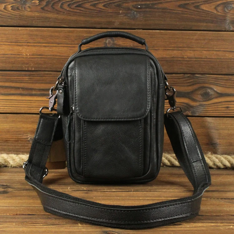

Мужская сумка через плечо из натуральной кожи высшего качества, маленькая сумка-кроссбоди, многофункциональная модная сумка для работы