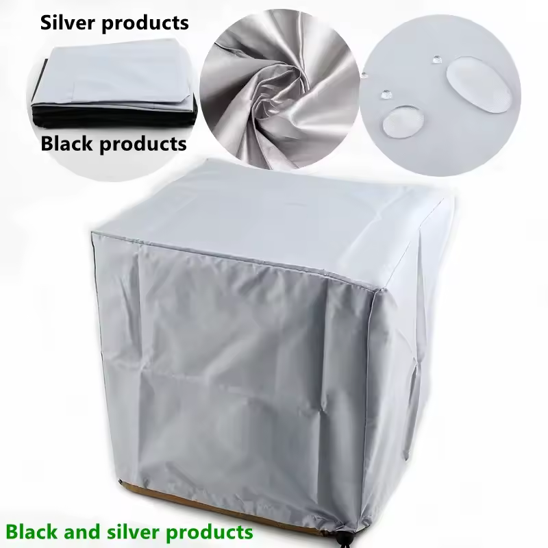 Capa de poeira ao ar livre capa de mobiliário sofá cadeira capa de mesa chuva neve poeira capas à prova dsilver água prata e preto smart cover