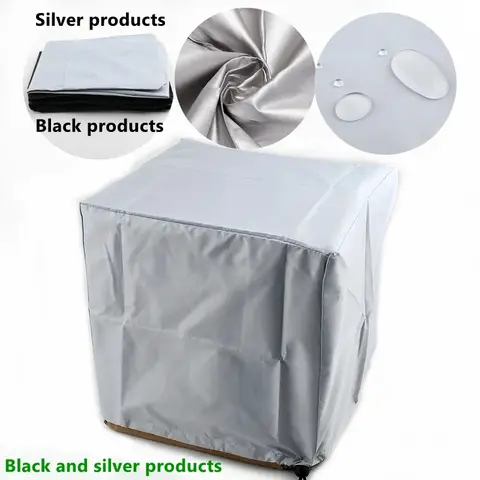 Dust Cover Outdoor Furniture Cover Sofa Chair Table Cover Rain Snow Dust Covers Waterproof Cover Silver and Black Smart Cover
