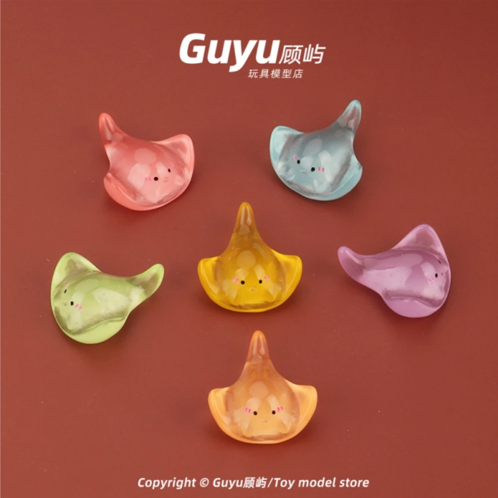 

Glow-in-the-dark Ray Devil Fish Ornaments Marine Animal Models Miniature Small Ornaments Toys Resin Dolls Small Objects
