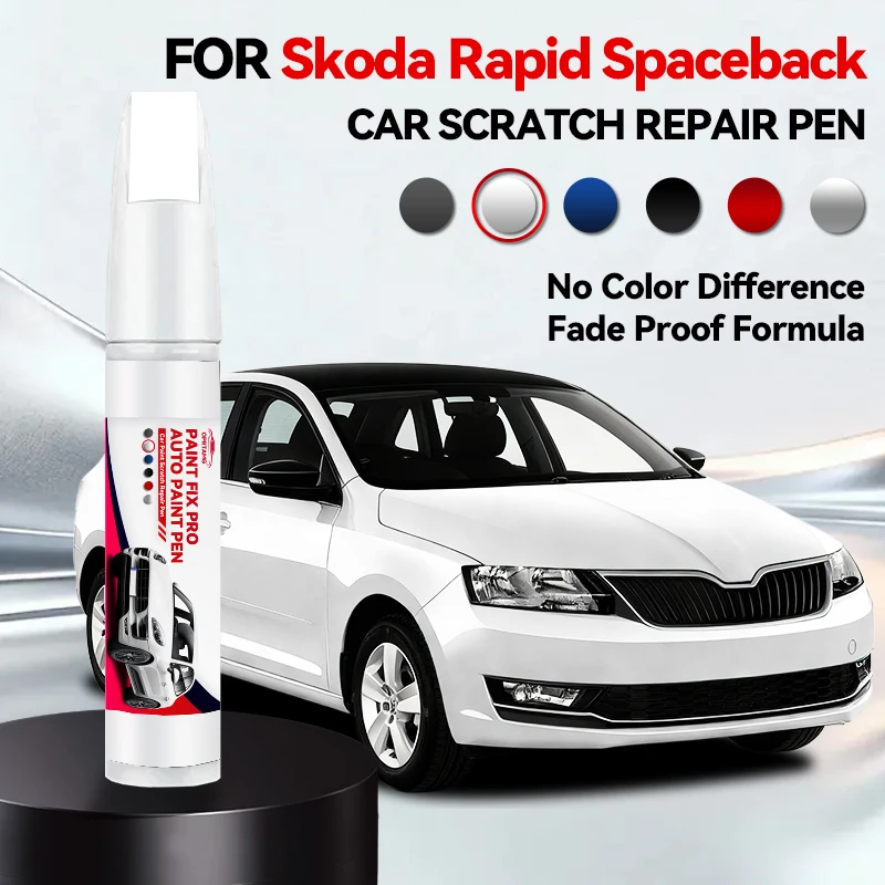 

Для Skoda Rapid Spaceback 1990-2026: Аксессуары для ремонта царапин на краске (белый LY9L, черный LY9B, серый LX7G, коричневый LZ8S, красный)