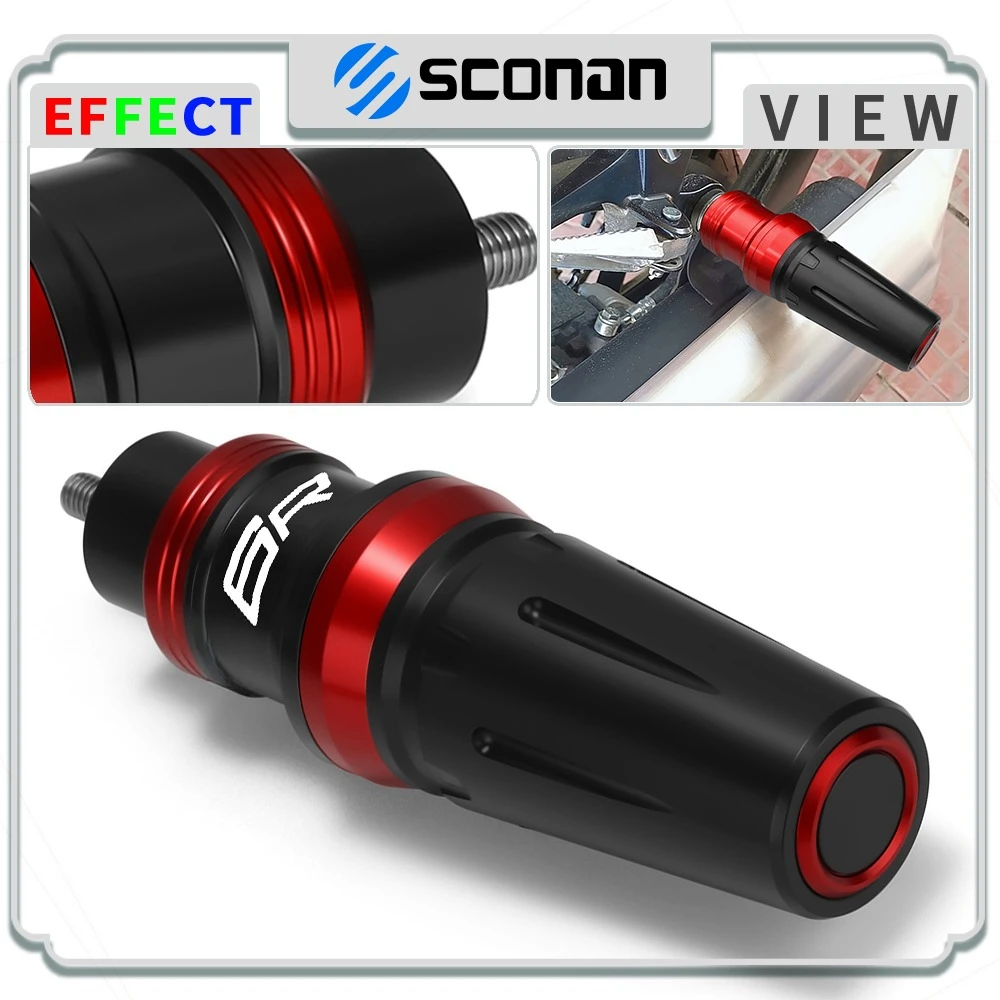 

Motorcycle Accessories CNC Aluminum Frame Crash Pad Exhaust Slider Fall Protector For ZX6R NINJA ZX-6R -2023 2024 2025 All Year