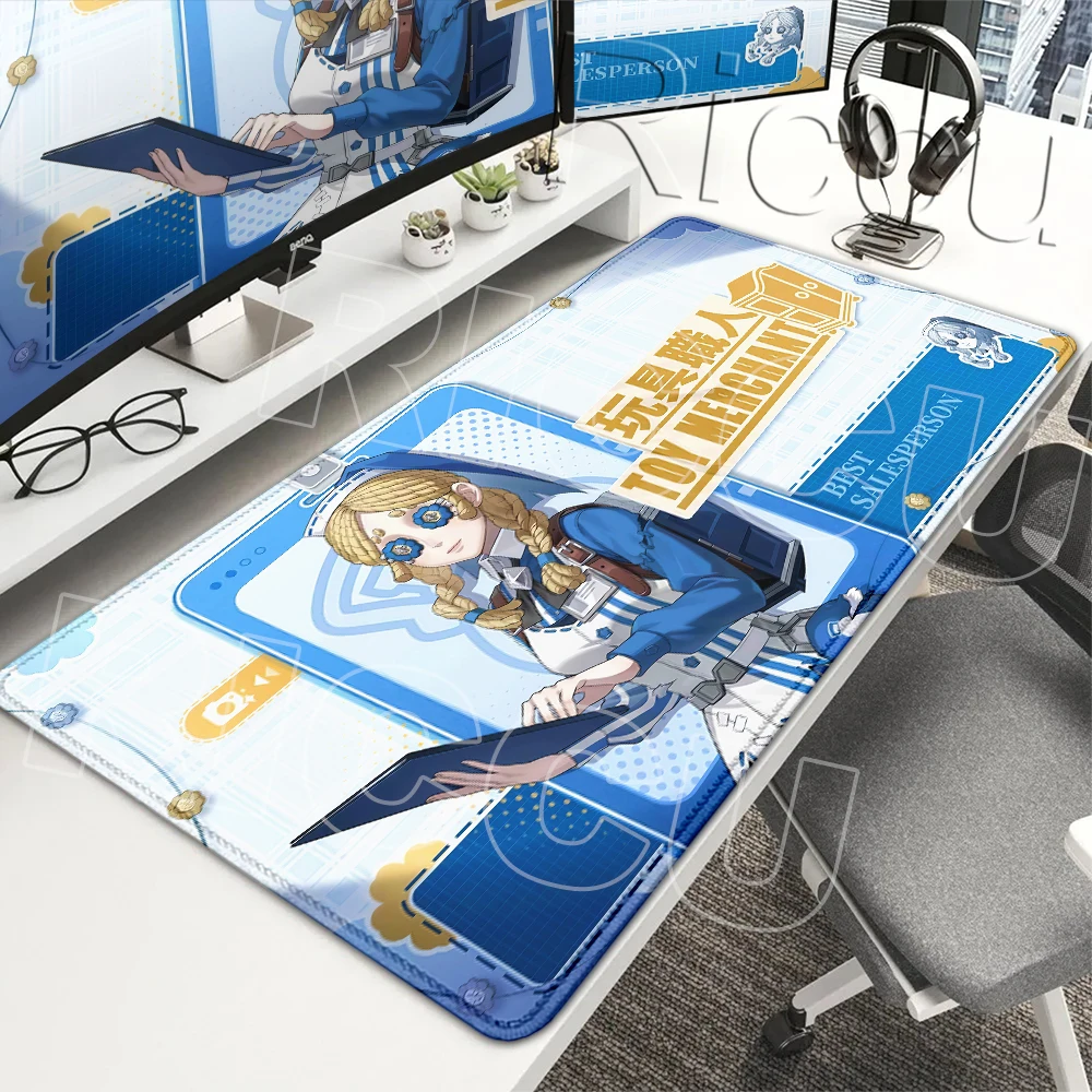 Anime Game Identity V Cute Pretty Girls Mousepad Keyboard Pads Laptop Cushion Anti-slip Base Deskpad Stitched Edge Rubber Carpet