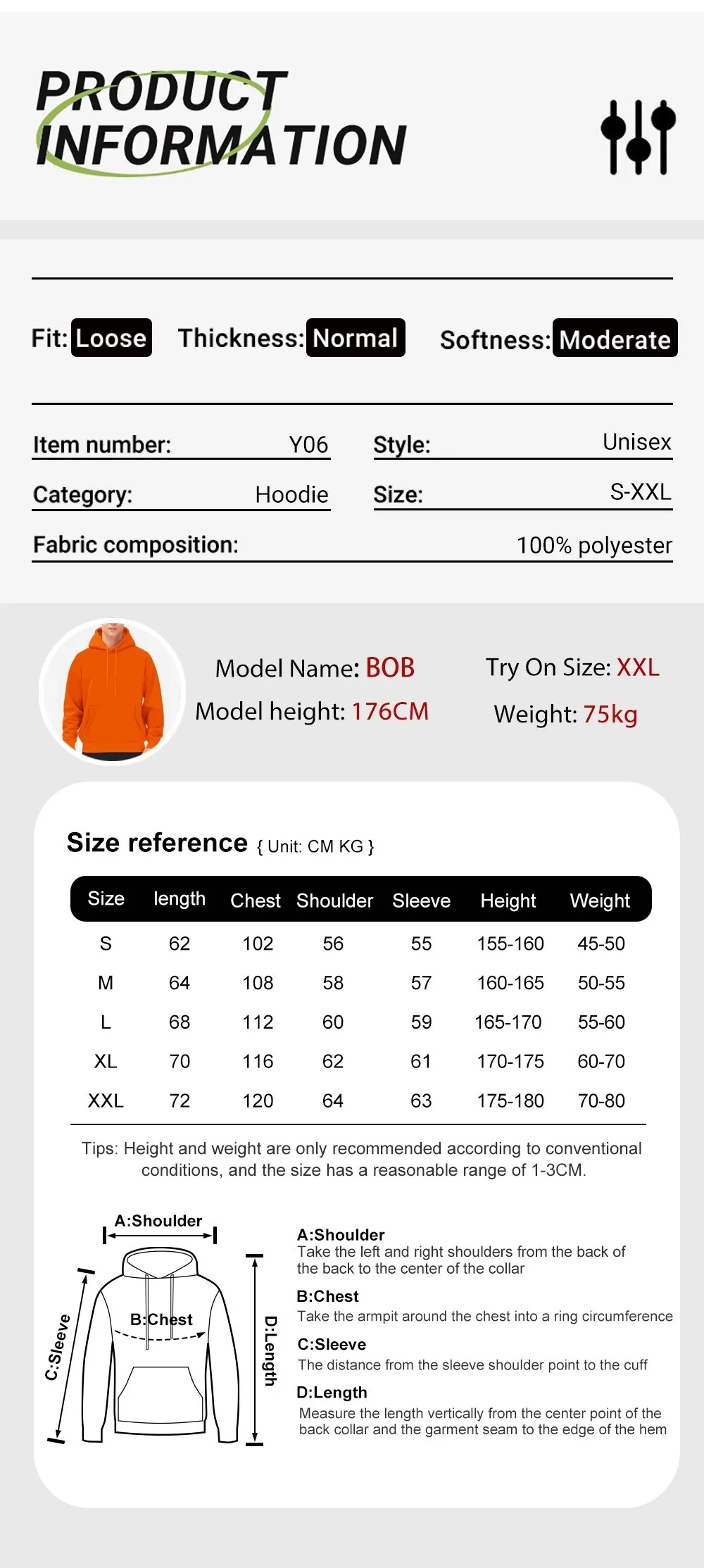 Calico-Katzen-Cartoon-Drucke Herren Koreanische Hoodies All-Match Mode Kapuzenpullover Lässige Lose Hoodies Bequeme Basic-Kleidung – Detail 3