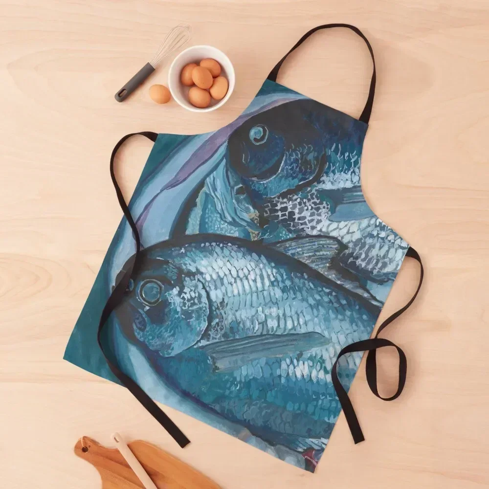 

Circle of fish Apron Women's Home Clothes work ladies Professional Barber Restaurant Kitchen Equipment Apron