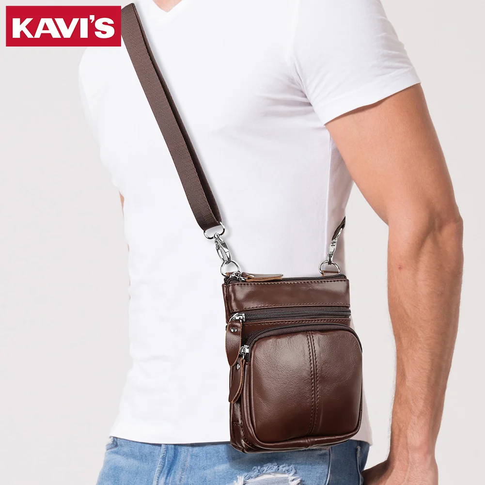 Brand First Layer Leather Men Shoulder Bag for Ipad Casual Messenger Bag High Quality Small Male Travel Designer Handbag Bolso