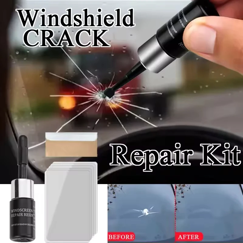 2026 Car Glass Repair Kit - Removes Scratches, Fixes Windscreen Cracks for Cars/Trucks/Motorcycles, Auto Glass Recovery Set