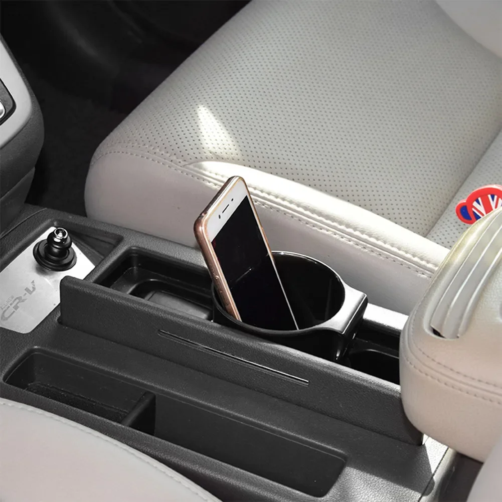 

1pc 12 * 9.5 Cm Car Cup Holder Multifunctional Beverage Holder Trash Can Fit Air Outlet Chair Back Black + Yellow + Brown