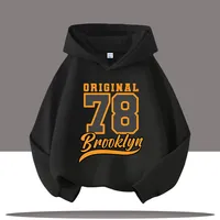 2025 New Style Boys' Sport Shirt Retro Digital Cartoon Print Children's Hooded Coat Girls' Casual Top Autumn/Winter Clothing