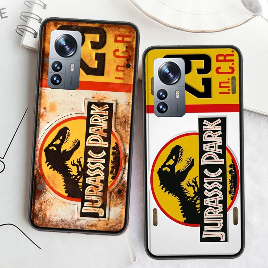 Jurassic Park plate Phone Case For Xiaomi Poco X6 X5 X4 X3 GT NFC M4 M5 Pro 5G M3 Mi F6 F5 F4 F3 F2 F1 Capa Coque TPU