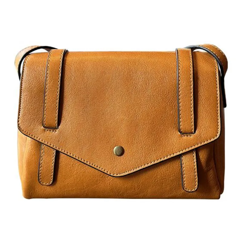 

New leather women's bag Handmade Korean cowhide crossbody bag Vintage fashion first layer cowhide shoulder bags