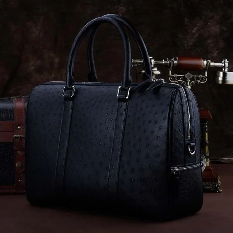 

Мужской портфель ouru, мужские сумки большой вместимости, мужская сумка из крокодиловой кожи, большая сумка