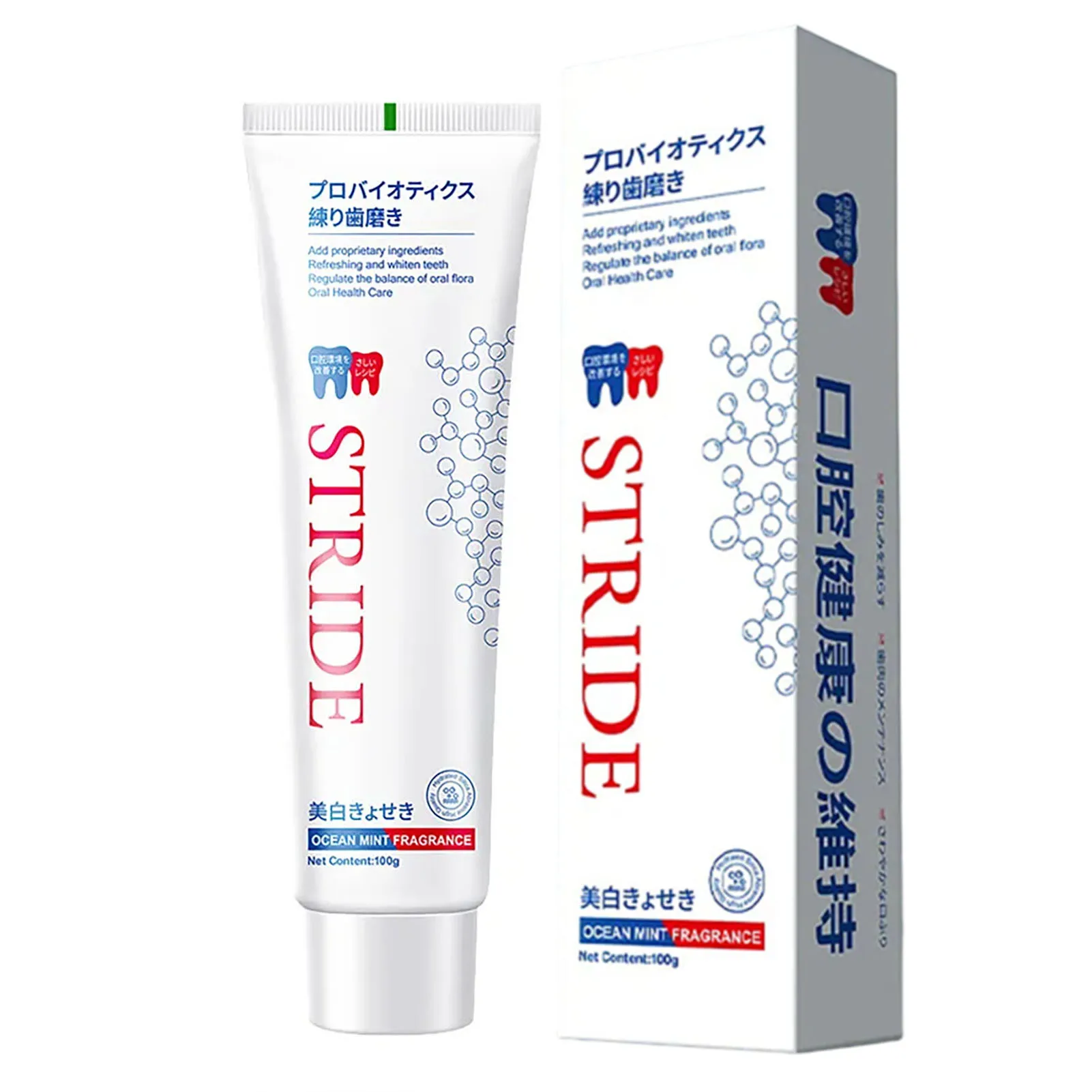 

100g Oral Care Probiotic Toothpaste Teeth Whitening Repair Fluoride Toothpaste for Fresh Bad Breath Removing