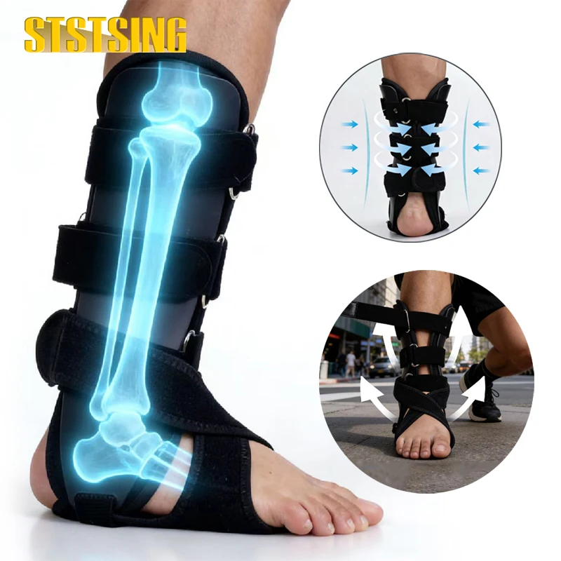1PCS Ankle Brace for Sprained Ankle, Quick Lace Up Ankle Support for Women Men, Fabric Cool Ankle Stabilizer for Injury Recover,