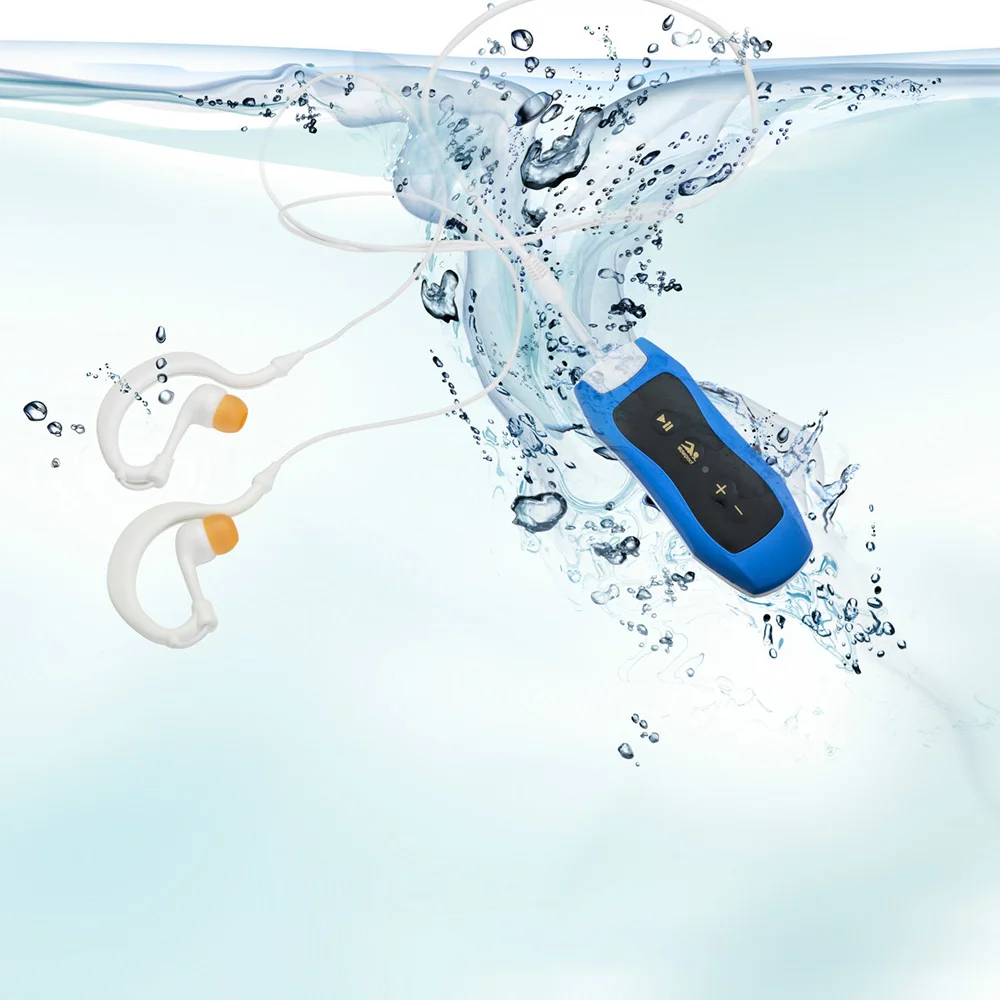 

4G/8G Waterproof Clip MP3 Player FM Radio Stereo Sound IPX8 Swimming Diving Surfing Cycling Sport Music Player Dropshipping