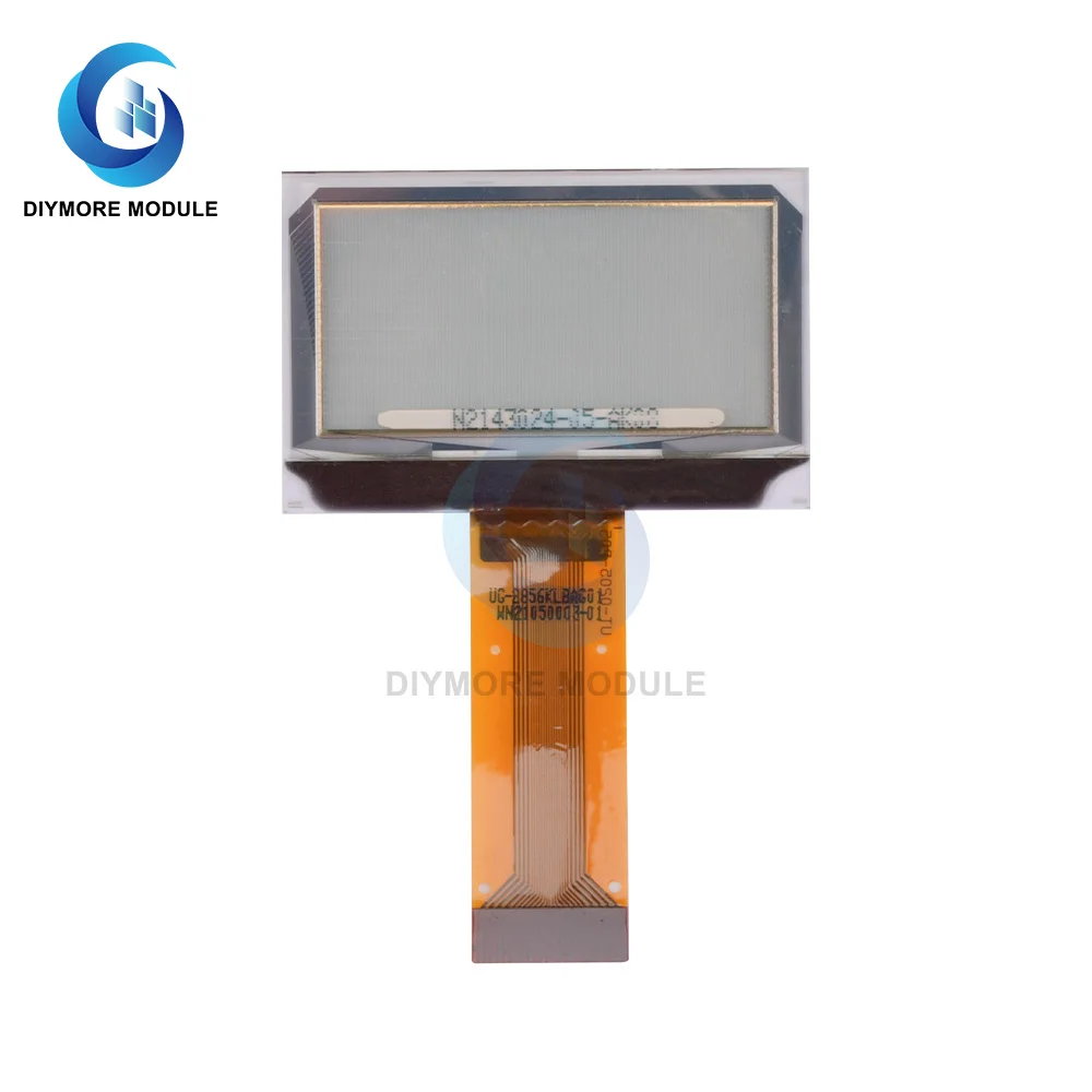 1.51 Inch 24PIN SPI/IIC/Parallel COG 3.3V Blue PMOLED Transparent OLED Screen SSD1309 Graphic 128x64 128x56 Display