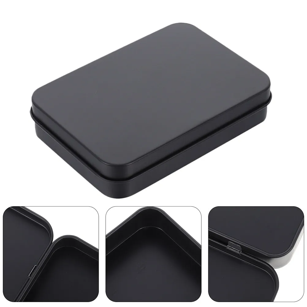 

Набор из 2-х металлических прямоугольных коробок для хранения игральных карт, органайзер для бизнес-карт, маленький пустой металлический футляр для игровых карт