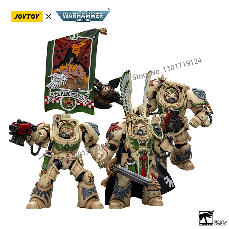 

JOYTOY 1/18 Scale Dark Angels Deathwing Soldier Action Figure Game Warhammer 40K Military Figurine Model Toy for Collection