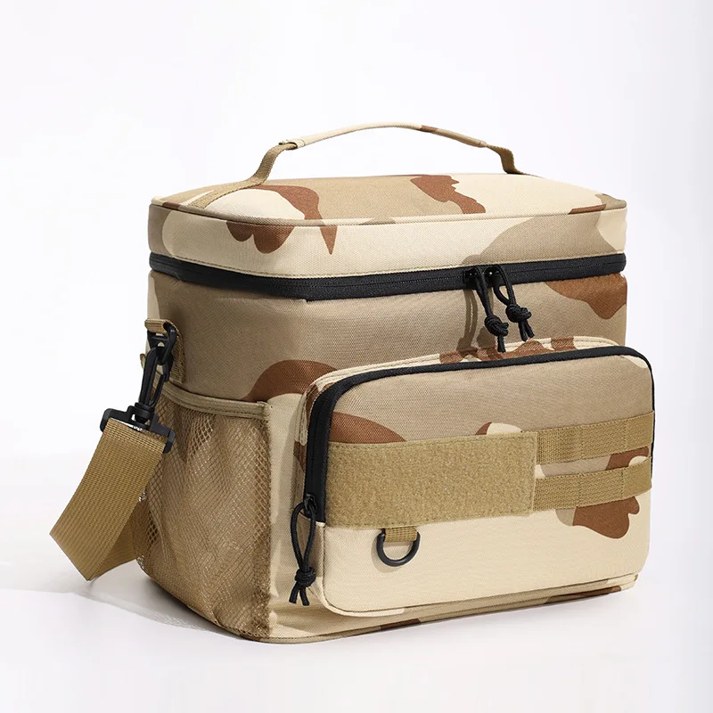 

​​Insulated Oxford Picnic Cooler Bag - Leakproof Lunch Tote with Adjustable, Large Thermal Container for Beach, Camping, Hiking