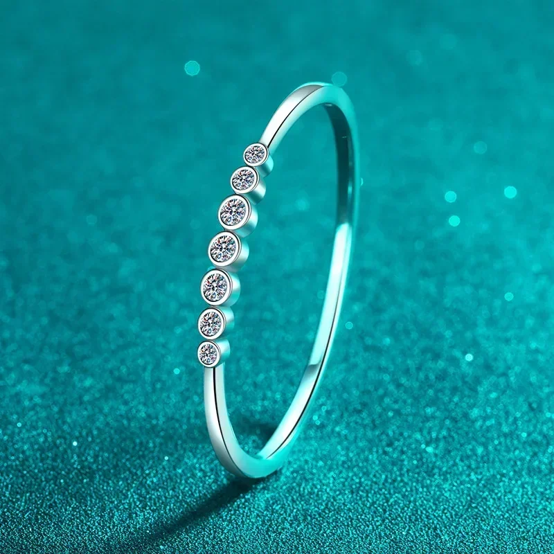 

2.5cttw D Color VVS1 Moissanite Bubbles Bangles for Women GRA Certified S925 Silver Plated 18k Bracelets Fine Jewelry Gift