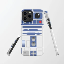 R2D2 Phone Case for Apple iPhone 15 14 Pro Max 13 12 Mini 11 Men Silicone Lining Tough Funda Wars Snap Robot Cover Droid Coque