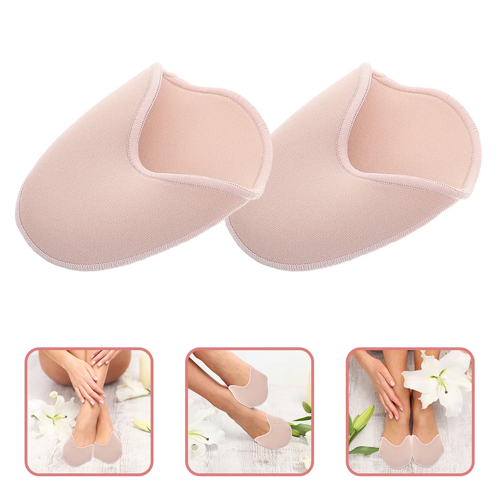 

4 Pcs Ballet Toe Guards Soft Cap Anti Slip Shoe Protector Forefoot Pad Dance Cushion Lightweight Moisture Wicking Knitted Fabric