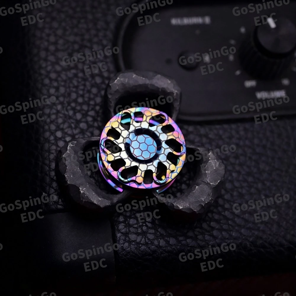 Kinetics Asia Pacifi EDC 24.5mm Titanium Pistil Gyro Lock Button Fidget Toys For Adults