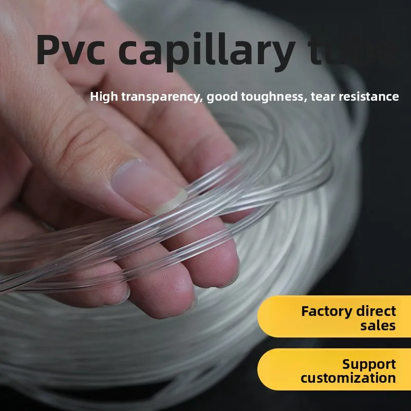 

PVC Transparent Capillary Tube Small Plastic Hose Fishing Sleeve Anti-Tear 0.5 0.8 1 1.2 1.5 2mm