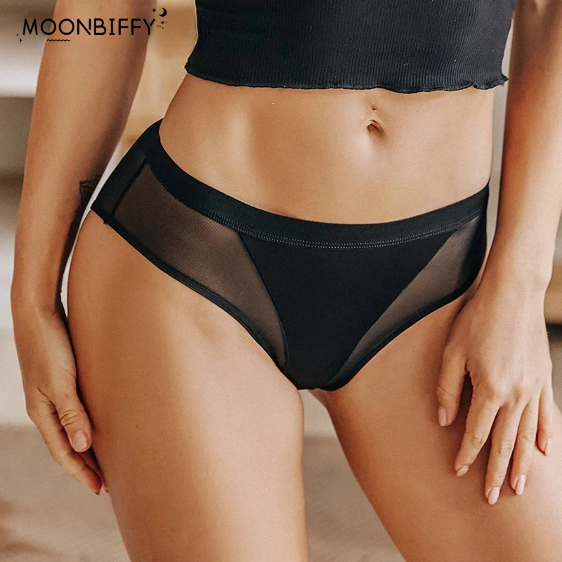 

Sexy Hollow Out Panties Women Mesh Transparent Briefs Lingerie Breathable Low Waist Underpants Intimates Underwear culotte femme