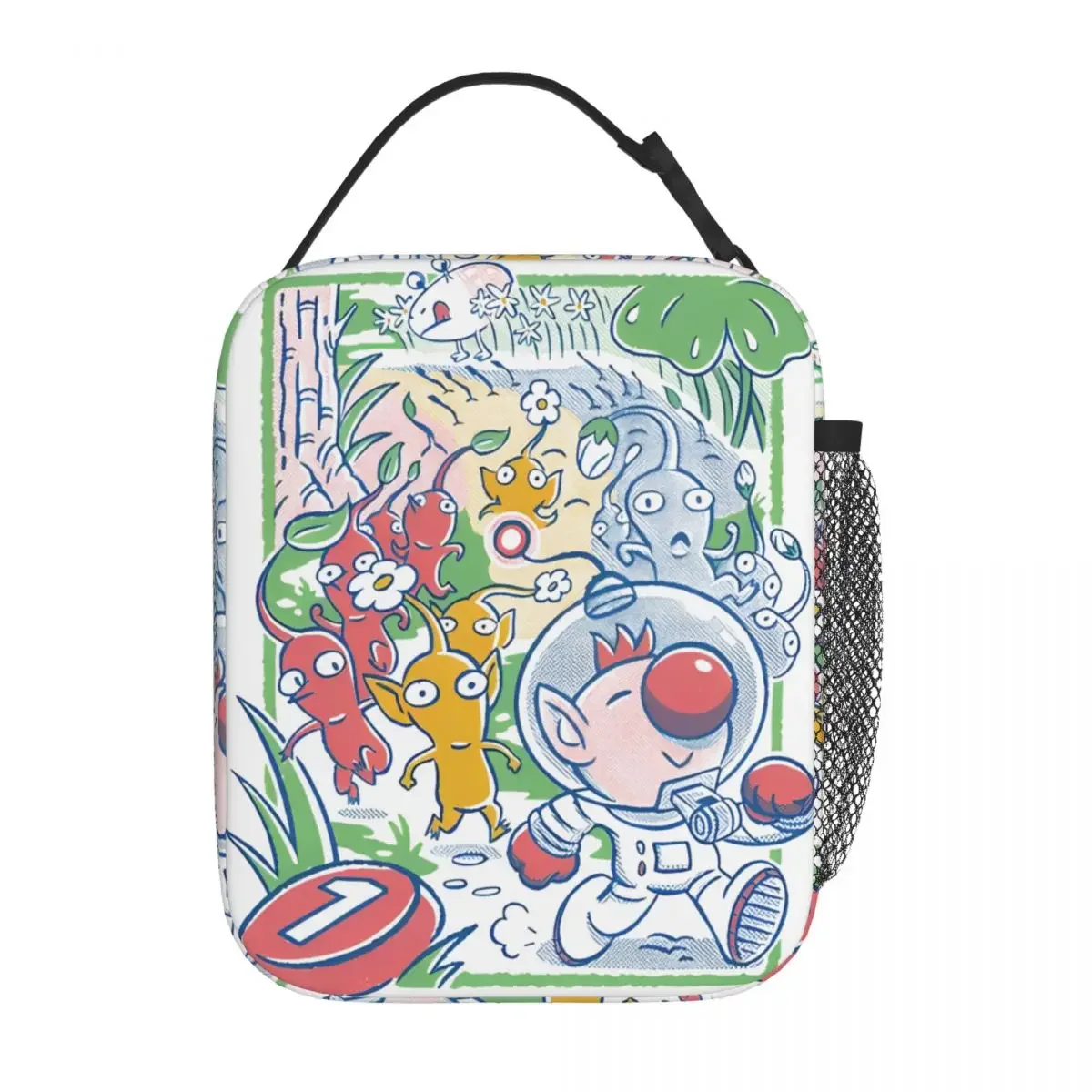 Funny Pikmin Keep The Pace Insulated Lunch Bag For School Office Gaming Food Storage Bag Leakproof Thermal Cooler Bento Box