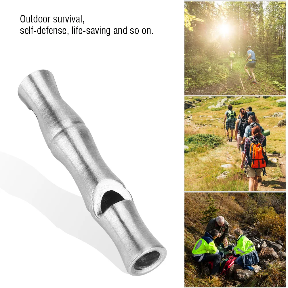 Stainless Steel Whistle Outdoor Camping Survival High Decibel Emergency Whistles For Help