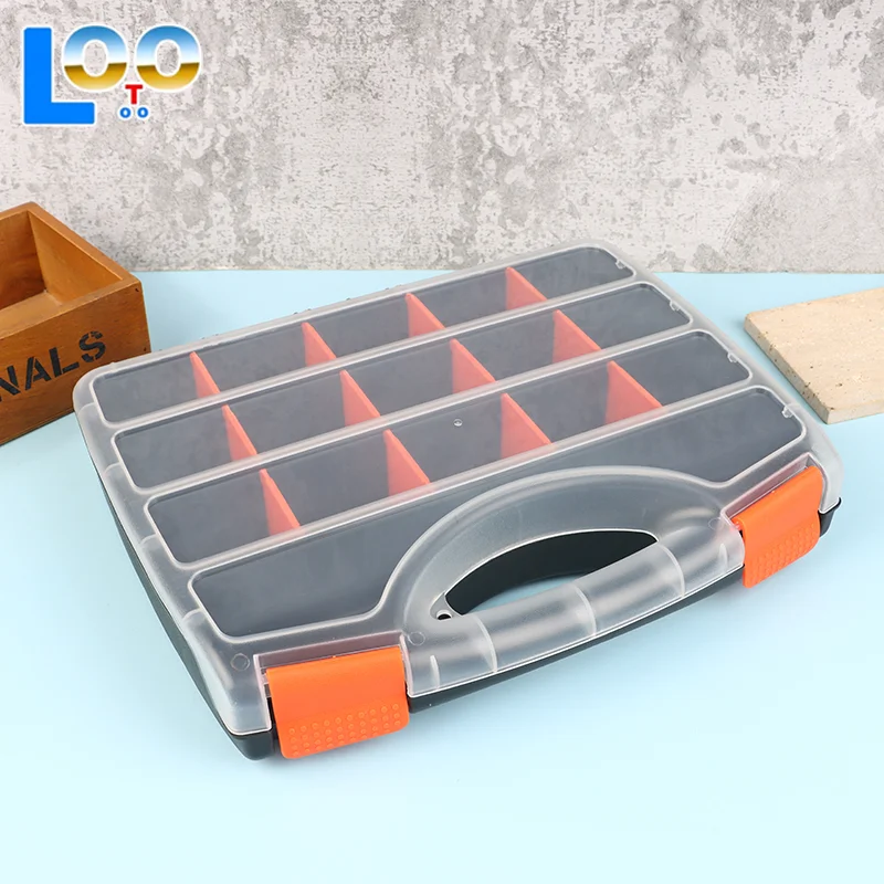 منظمات صندوق الأدوات ومقصورة حاوية بلاستيكية للتخزين وحافظة صدر قابلة للفصل قابلة للتعديل لبرغي تثبيت الأجهزة