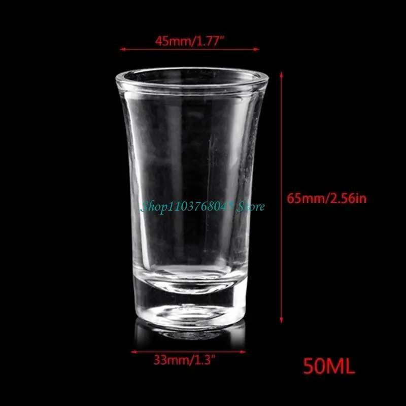 Vasos chupito R53F, 6 uds., vasos cerveza inastillables con vasos whisky base pesada, 25/50ml