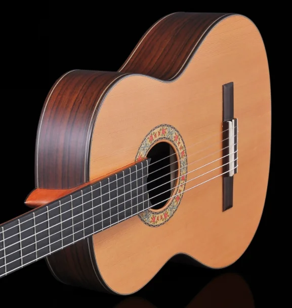 

High Quality K-1609 Rosewood Back/Side Ebony Fingerboard All-Solid Handmade Classical Guitar For Custom Guitar Players