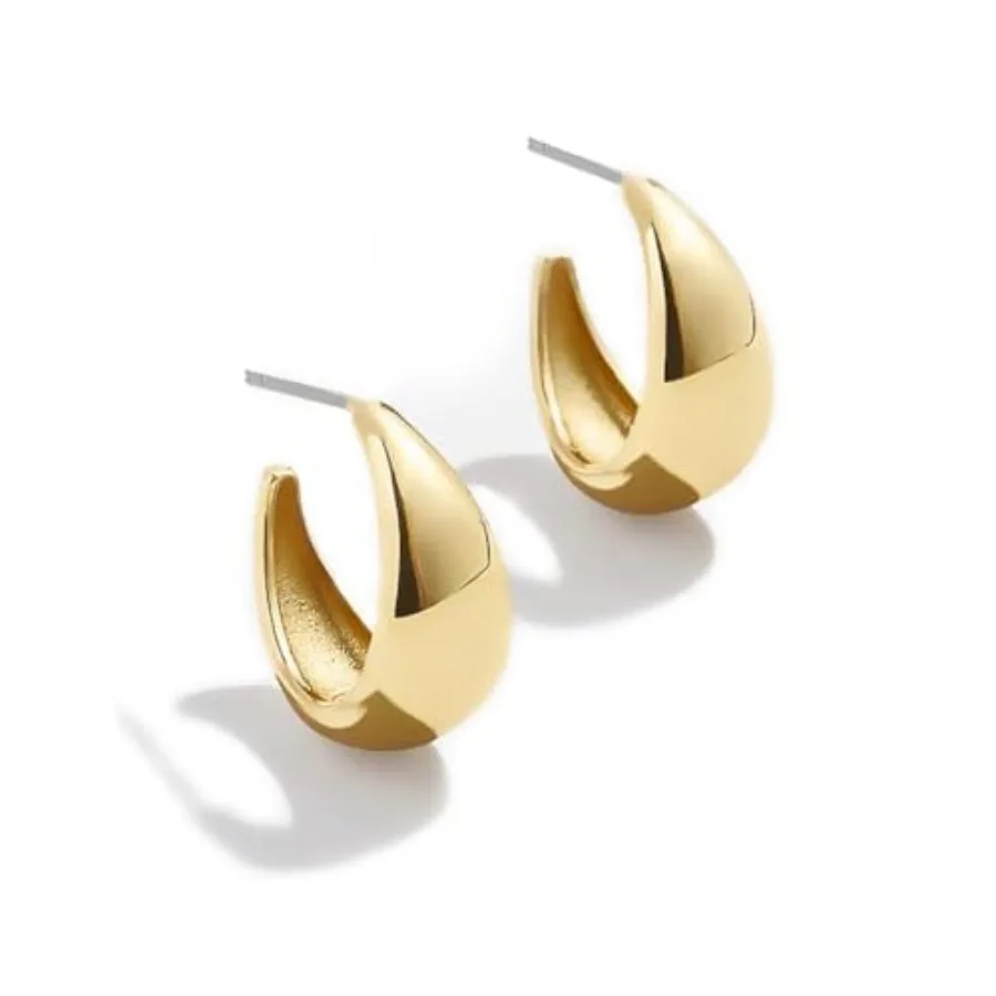 

Obidos 14K Plated Earrings for Women Hoop Earrings for One Hole Trendy Simple Hypoallergenic Fashion Accessories Jewelry Gifts
