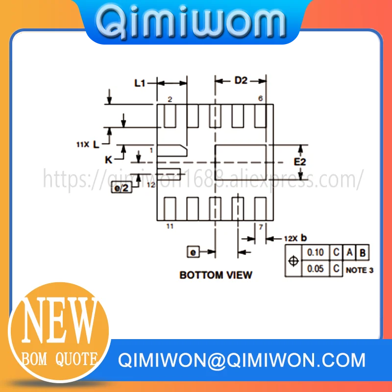 5PCS NCP5623BMUTBG NCP5623BMUTBIC LED DRV RGLTR I2C 30MA 12LLGA New Original Spot Stock