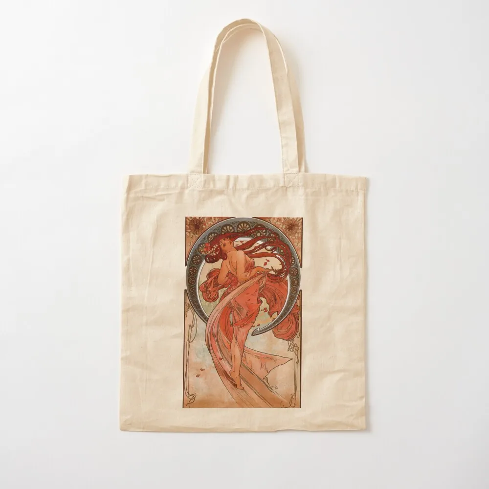 

Alphonse mucha - Dance Tote Bag cute pouch bag sacs de shopping tote bag screen Women's shopping