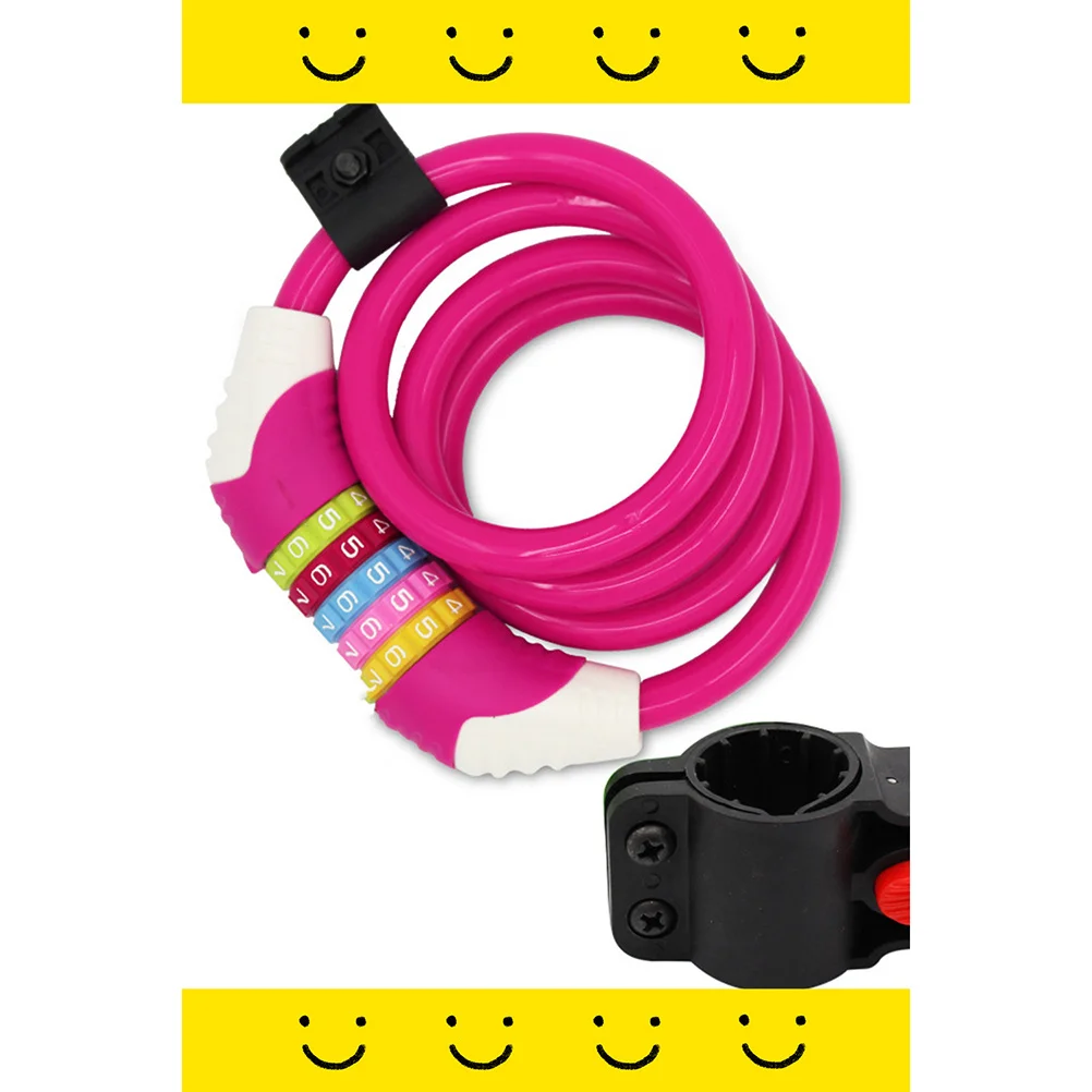 

1Pcs 5 Digit Combination Steel Wire Bike Lock Antitheft Cable Lock Durable Temperature Resistant Easy to Use and Carry