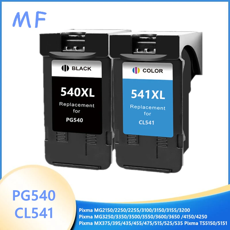 

Compatible Ink Cartridge 540XL 541XL For Canon PG-540 PG540 CL541 CL-541 PIXMA mg3250 MG3255 MG3550 MG4100 mg4150 MG4200 mg4250