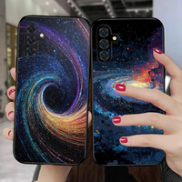 Space pattern black For Samsung A 03 A04 A05 06 12 14 15 16 22 A23 A24 25 26 34 35 36 52 53 54 55 56 71 73 90 5G soft phone case