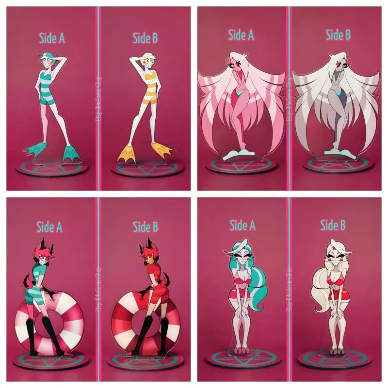 

stand for Hazbin Hotel Vaggi Valentino Vox Acrylic Standee Cartoon Figure Desktop Decoration Collectible Model Toy Gift