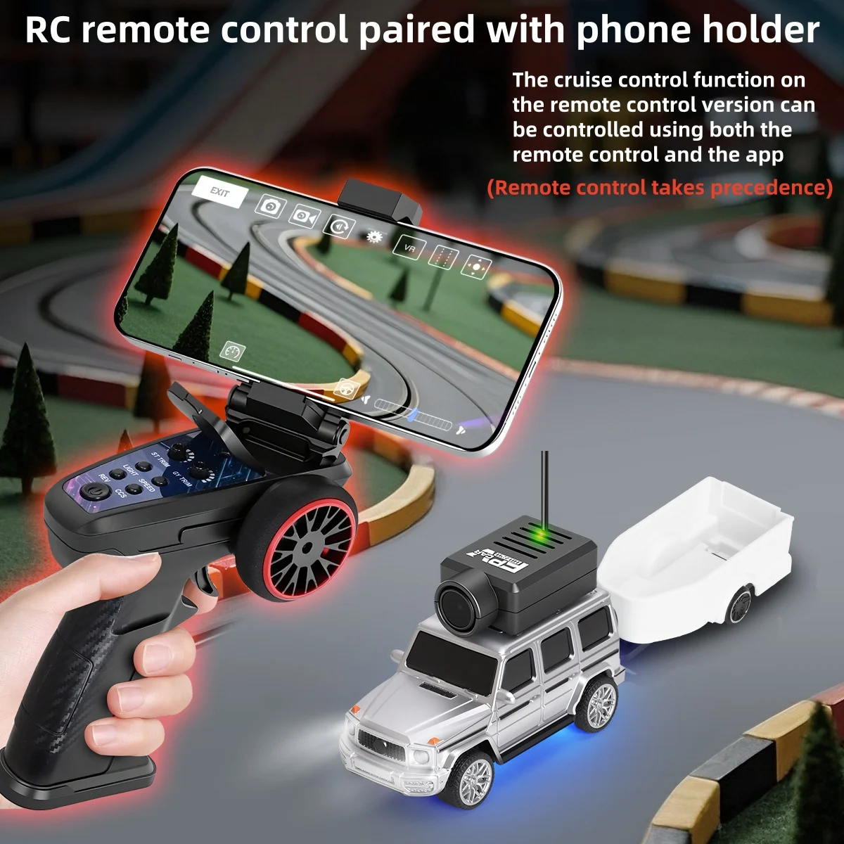 

WLtoys 6405-C Remote Control Car With Camera Controlled By Mobile Phone APP 2.4G Frequency 1:64 Scale RC Drift Car For Boys