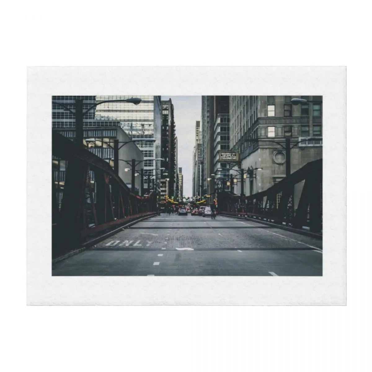 

Chicagos street view Throw Blanket Hairys Custom Flannel warm for winter Blankets