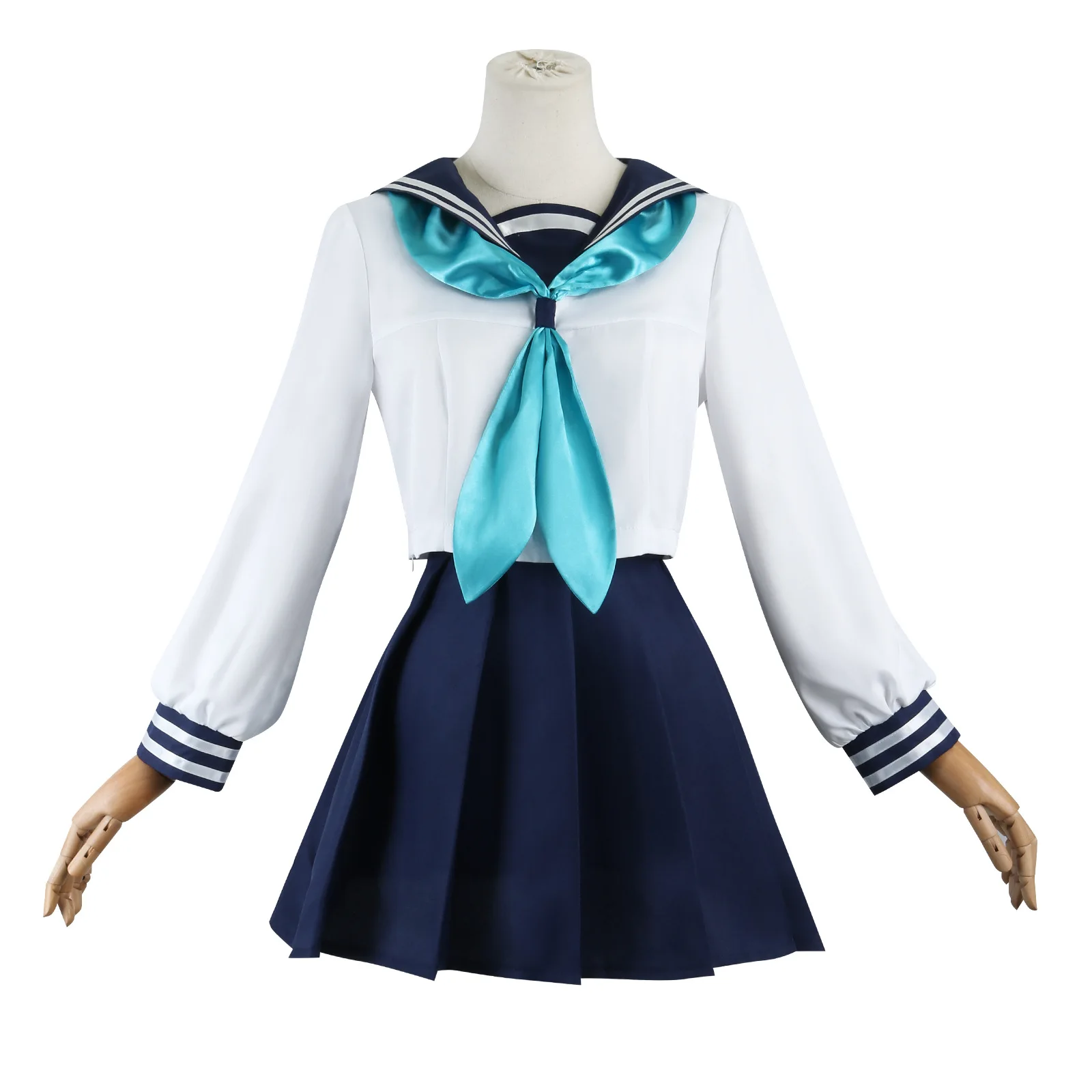 My Deer Friend Nokotan Noko Shikanoko Anime Cosplay Costume Wig Dress School Uniform JK Sailor Skirt Headwear Torako Koshi Women